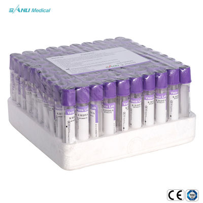セリウムISOの使い捨て可能な血清の血のコレクションの管紫色2ml 3ml 4ml 5mlのエチレンジアミン四酢酸K2 K3の管
