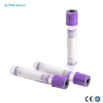 セリウムISOの使い捨て可能な血清の血のコレクションの管紫色2ml 3ml 4ml 5mlのエチレンジアミン四酢酸K2 K3の管