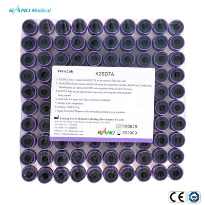セリウムは13x75mm K2プラスチック血のコレクションの管ペットを承認した