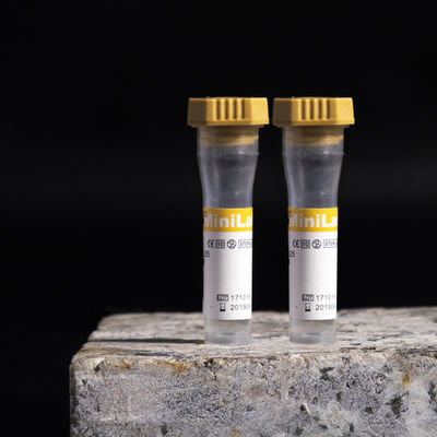 黄色い毛管血のコレクションの管0.35mlの水路のゲルの血塊の活性剤の管